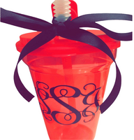 Plastic Monogrammed Cups